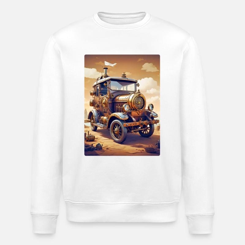 Steampunk Automobile 1.7 - Sweat bio ROLLER Stanley/Stella Unisexe - blanc