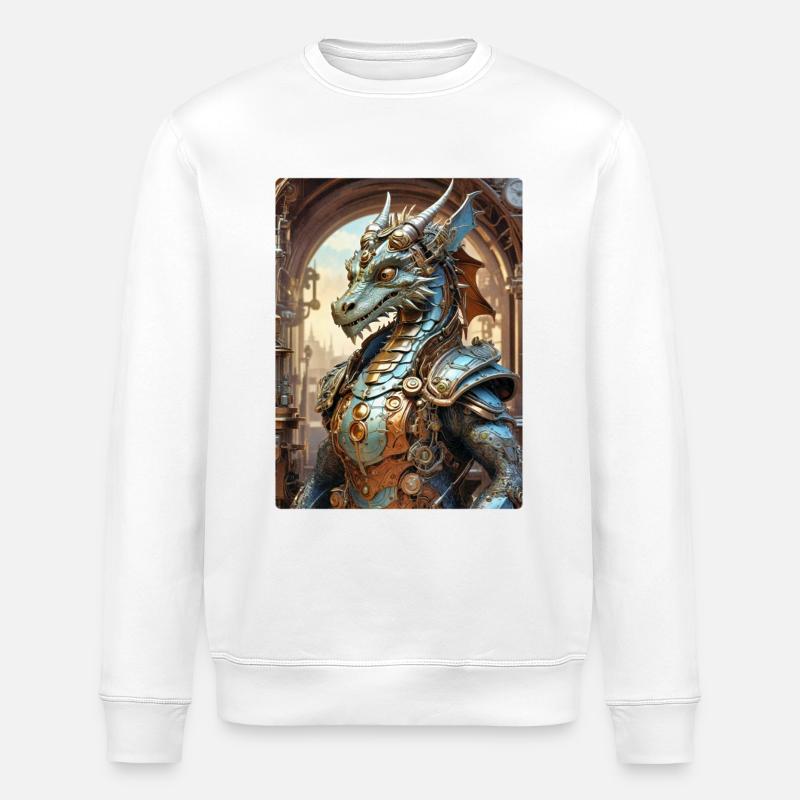 Dragon Steampunk 1.14 - Sweat bio ROLLER Stanley/Stella Unisexe - blanc