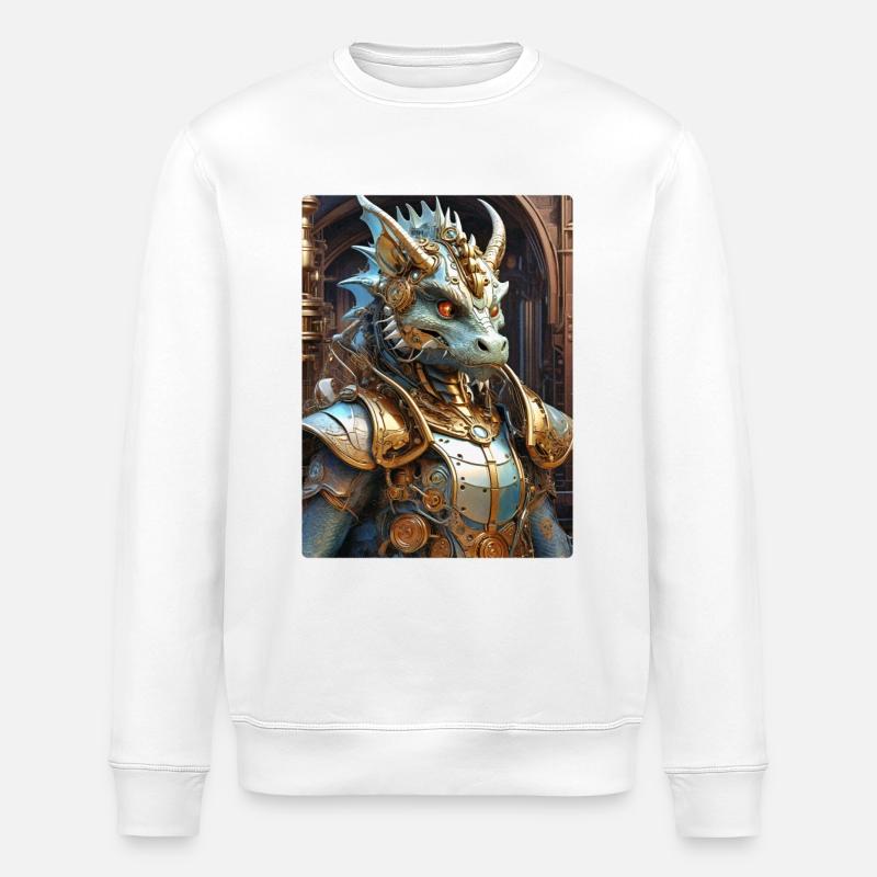 Dragon Steampunk 1.18 - Sweat bio ROLLER Stanley/Stella Unisexe - blanc