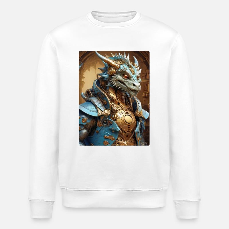 Dragon Steampunk 1.3 - Sweat bio ROLLER Stanley/Stella Unisexe - blanc