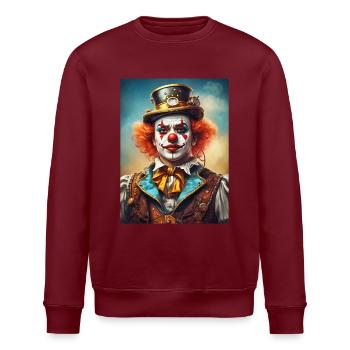Clown Steampunk 1.8 - Sweat bio ROLLER Stanley/Stella Unisexe - blanc - Devant - Nik (191cm)