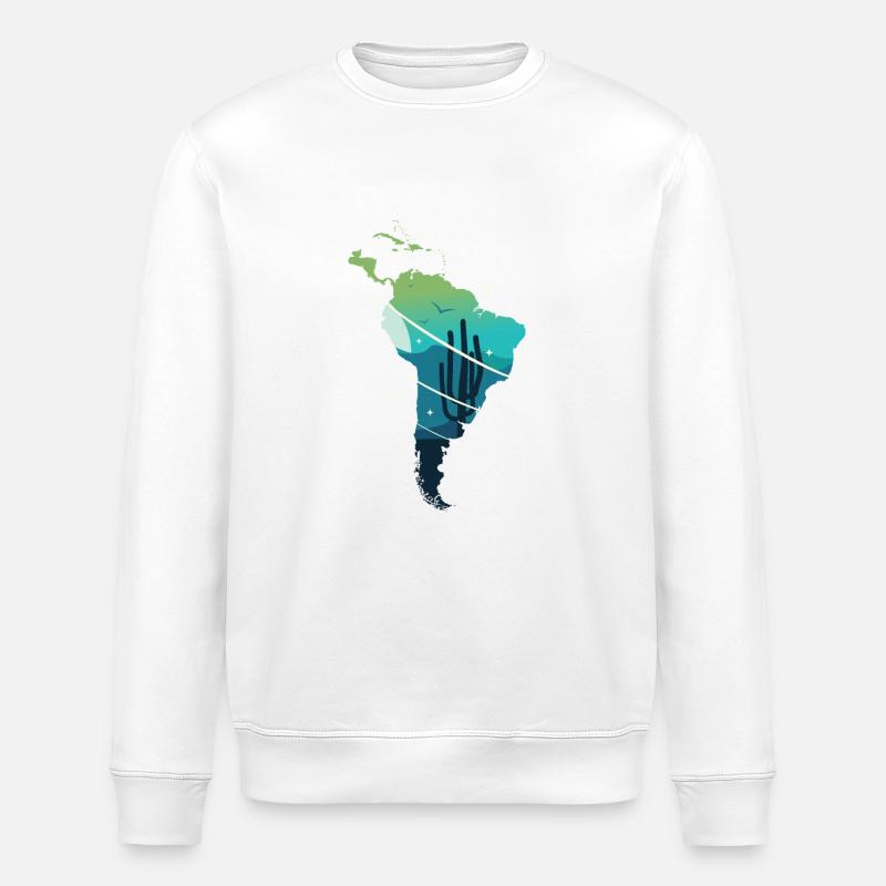 Amérique du Sud - Sweat bio ROLLER Stanley/Stella Unisexe - blanc