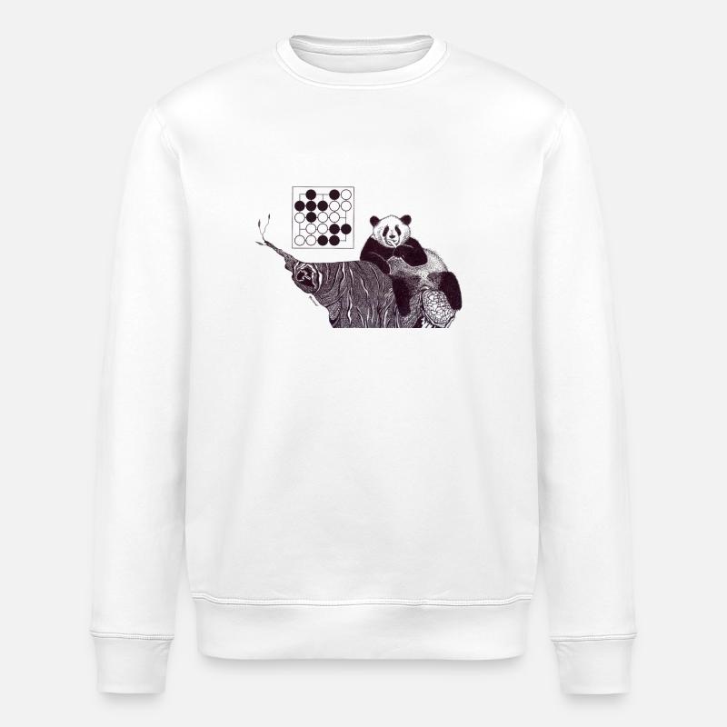 Panda 5x5 Seki - Stanley/Stella Unisex Bio-Sweatshirt ROLLER - Weiß