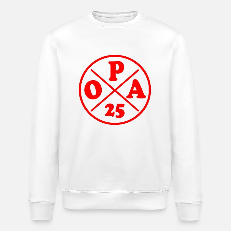 Opa 2025 - Stanley/Stella Unisex Bio-Sweatshirt ROLLER - Weiß