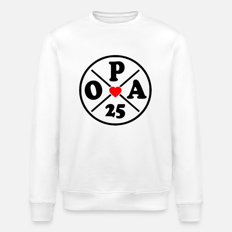 Opa 2025 - Stanley/Stella Unisex Bio-Sweatshirt ROLLER - Weiß