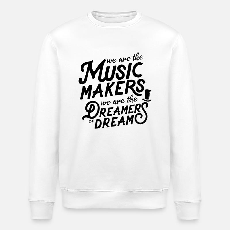 Quotes - Willy Typo - Stanley/Stella Unisex Bio-Sweatshirt ROLLER - Weiß