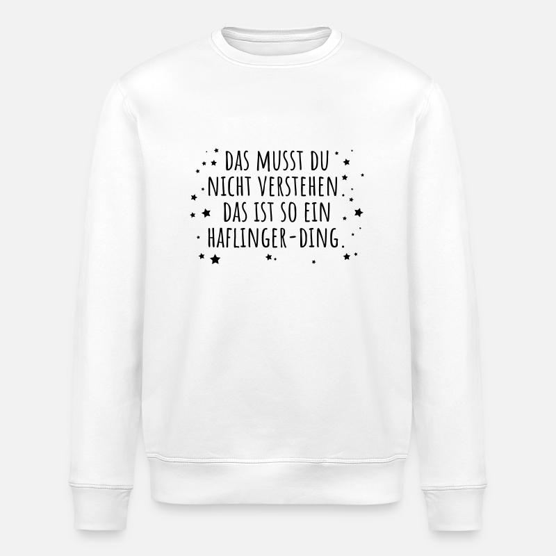 Haflinger-Ding - Stanley/Stella Unisex Bio-Sweatshirt ROLLER - Weiß