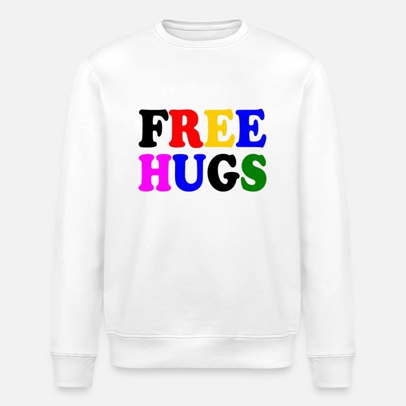 Free hugs - Sweat bio ROLLER Stanley/Stella Unisexe - blanc