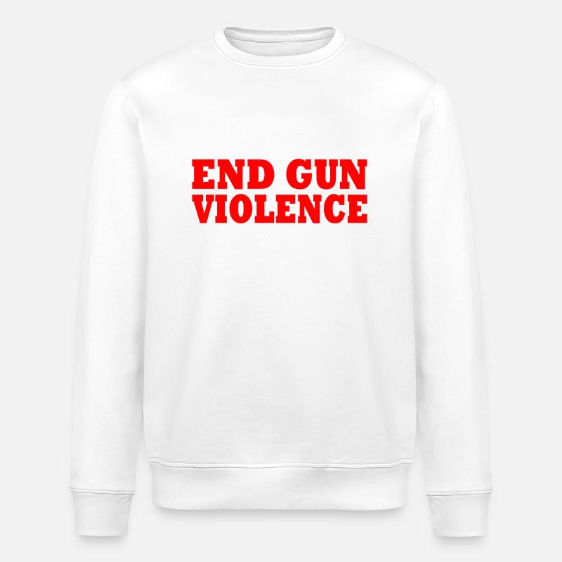 End gun violence - Sweat bio ROLLER Stanley/Stella Unisexe - blanc