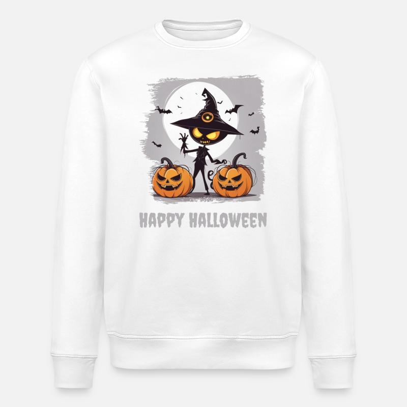 Joyeux halloween - Sweat bio ROLLER Stanley/Stella Unisexe - blanc