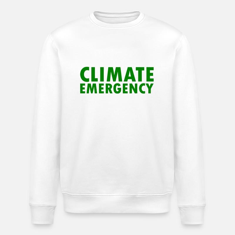 Climate emergency - Stanley/Stella Unisex Bio-Sweatshirt ROLLER - Weiß