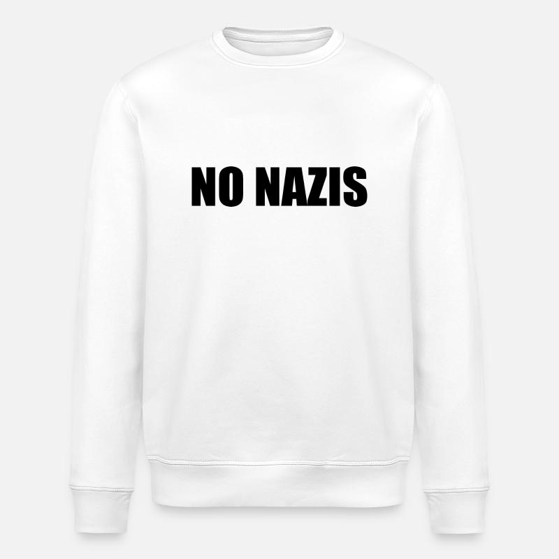 No nazis - Stanley/Stella Unisex Bio-Sweatshirt ROLLER - Weiß
