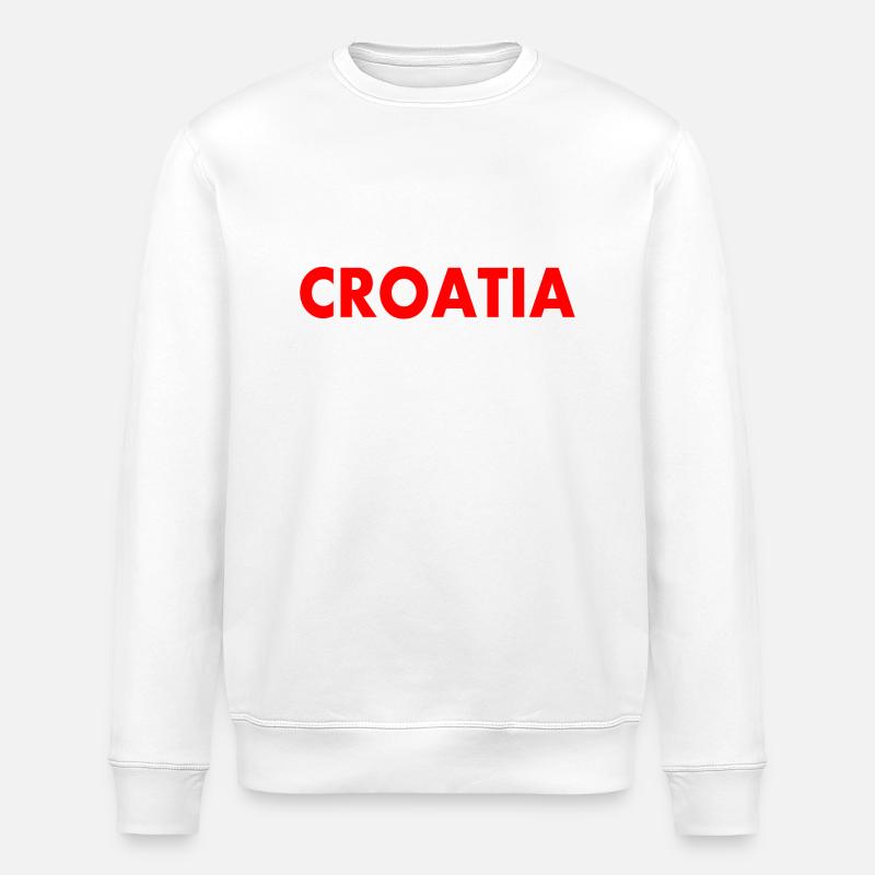 Croatie (Hrvatska) - Sweat bio ROLLER Stanley/Stella Unisexe - blanc