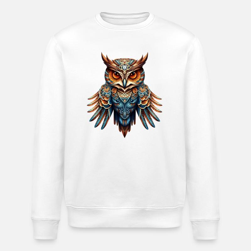 Oiseau de nuit cool - Sweat bio ROLLER Stanley/Stella Unisexe - blanc
