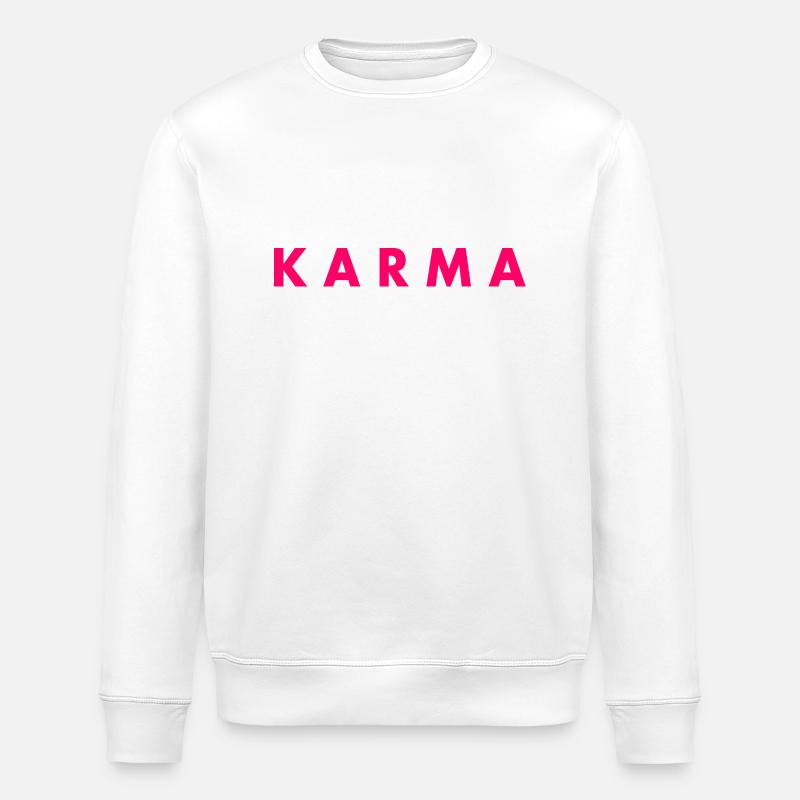 Karma - Stanley/Stella ROLLER Unisex Organic Sweatshirt - white