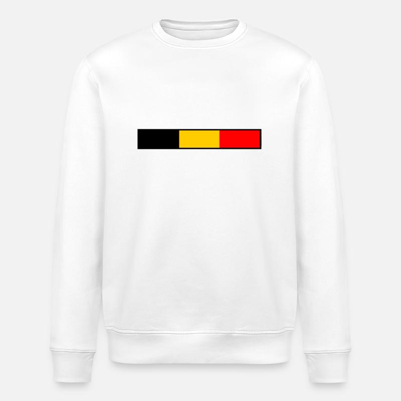 Belgien - Stanley/Stella Unisex Bio-Sweatshirt ROLLER - Weiß
