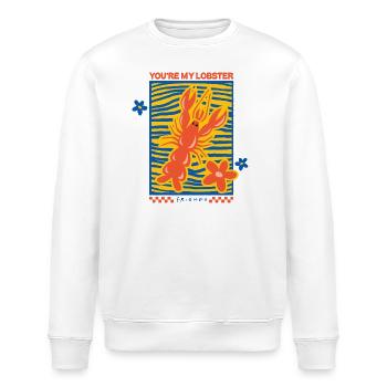 Friends You Are My Lobster Design - Stanley/Stella Unisex Bio-Sweatshirt ROLLER - Weiß - Vorne - Nik (191cm)