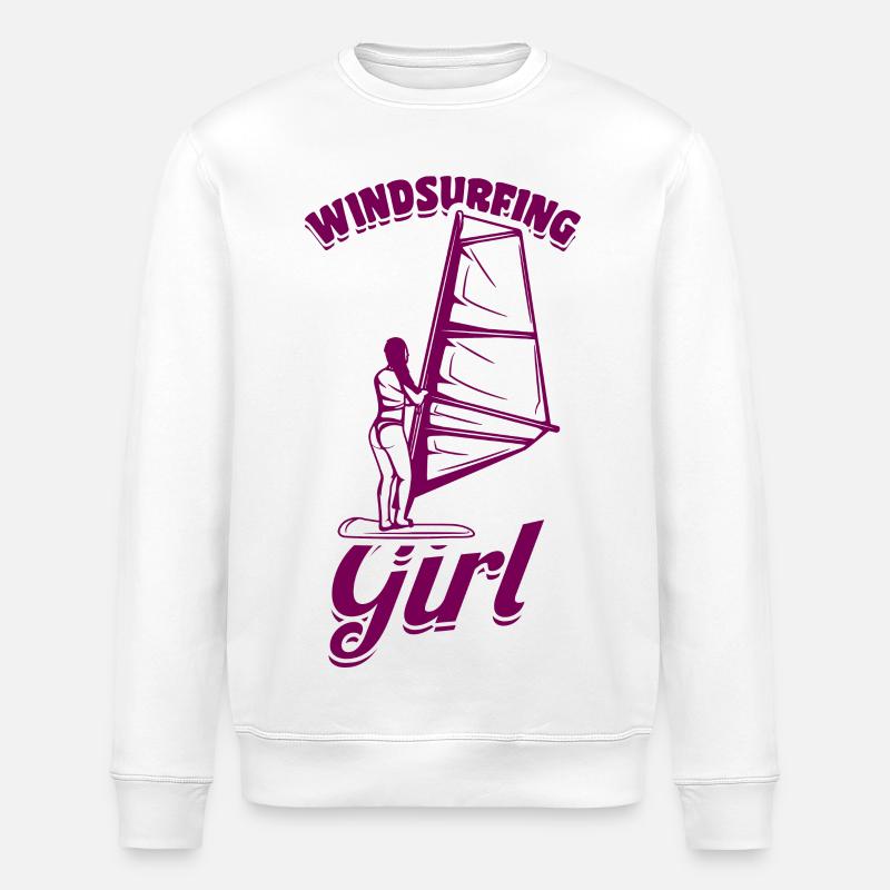 Windsurferin - Stanley/Stella Unisex Bio-Sweatshirt ROLLER - Weiß