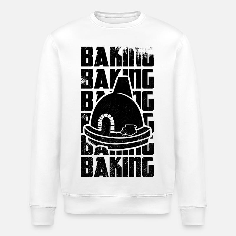 Bake - Stanley/Stella ROLLER Unisex Organic Sweatshirt - white