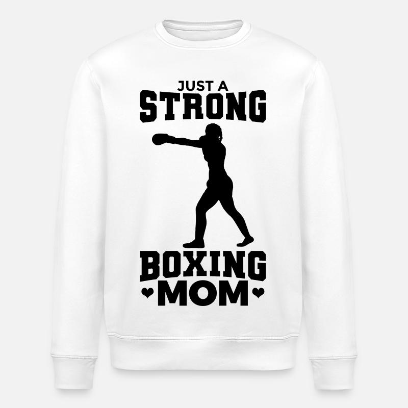 Boxer Mama - Stanley/Stella Unisex Bio-Sweatshirt ROLLER - Weiß