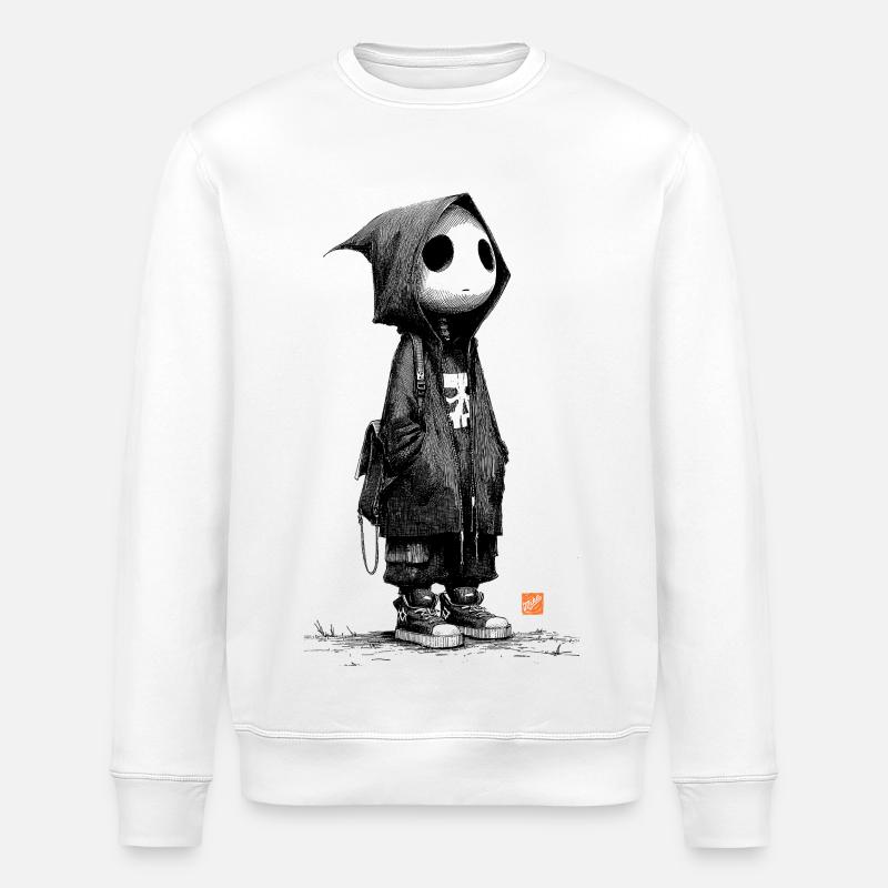 Lonesome Ghostman - Stanley/Stella Unisex Bio-Sweatshirt ROLLER - Weiß