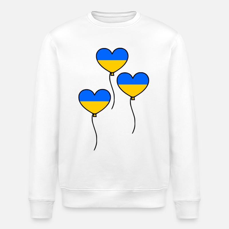 Ukraine - Sweat bio ROLLER Stanley/Stella Unisexe - blanc