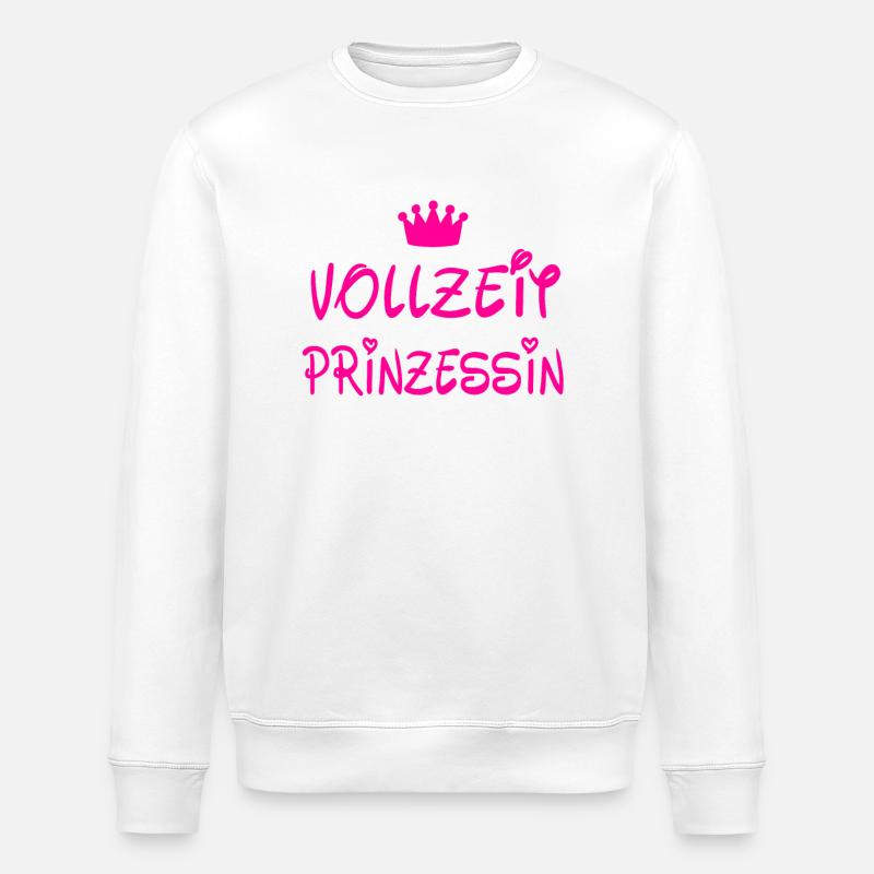 Vollzeit Prinzessin - Stanley/Stella Unisex Bio-Sweatshirt ROLLER - Weiß
