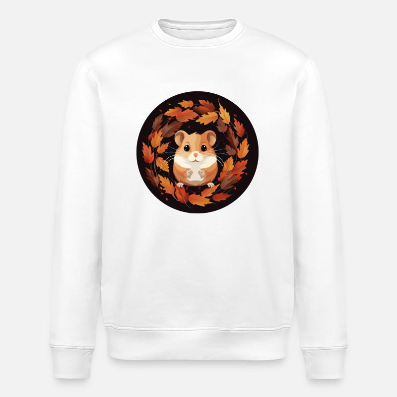 Hamsters d’automne - Sweat bio ROLLER Stanley/Stella Unisexe - blanc