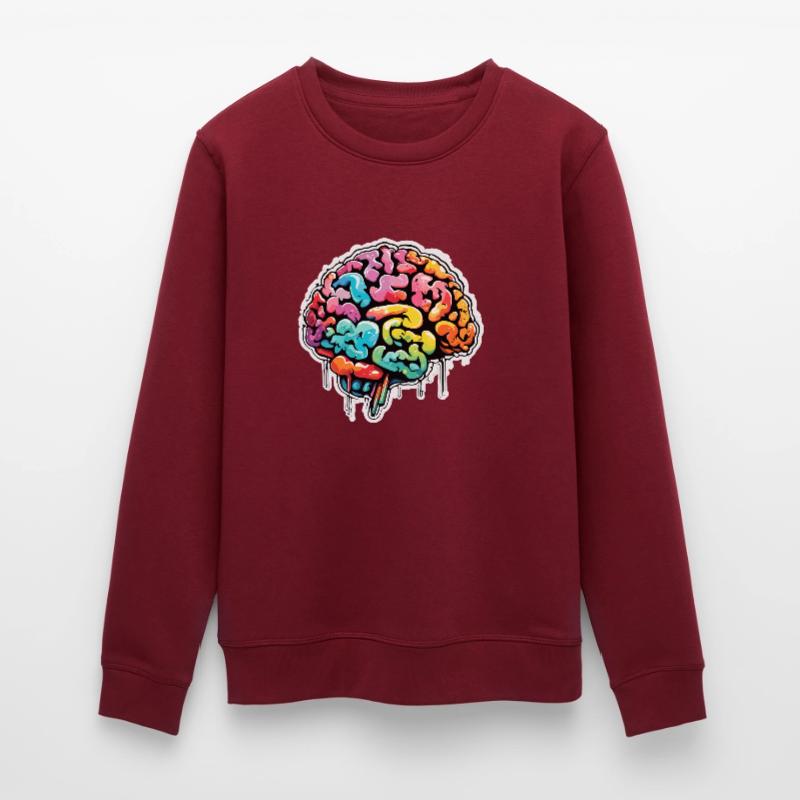 Brain / Knowledge / Intelligence / Clever / Thinking Stanley/Stella ROLLER Unisex Organic Sweatshirt