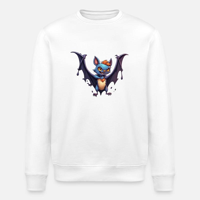 Chauve-souris / Vampire / Dracula / Animal / Halloween - Sweat bio ROLLER Stanley/Stella Unisexe - blanc