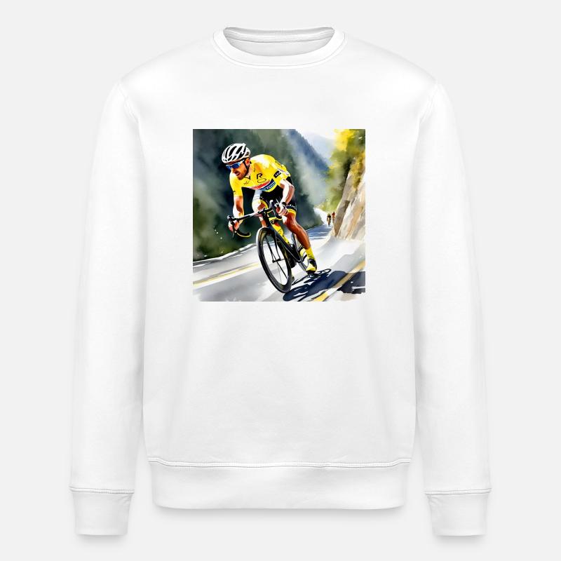 Jenseits des Pelotons - Stanley/Stella Unisex Bio-Sweatshirt ROLLER - Weiß