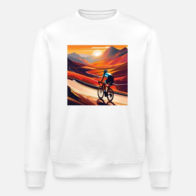 Montez au coucher du soleil - Sweat bio ROLLER Stanley/Stella Unisexe - blanc