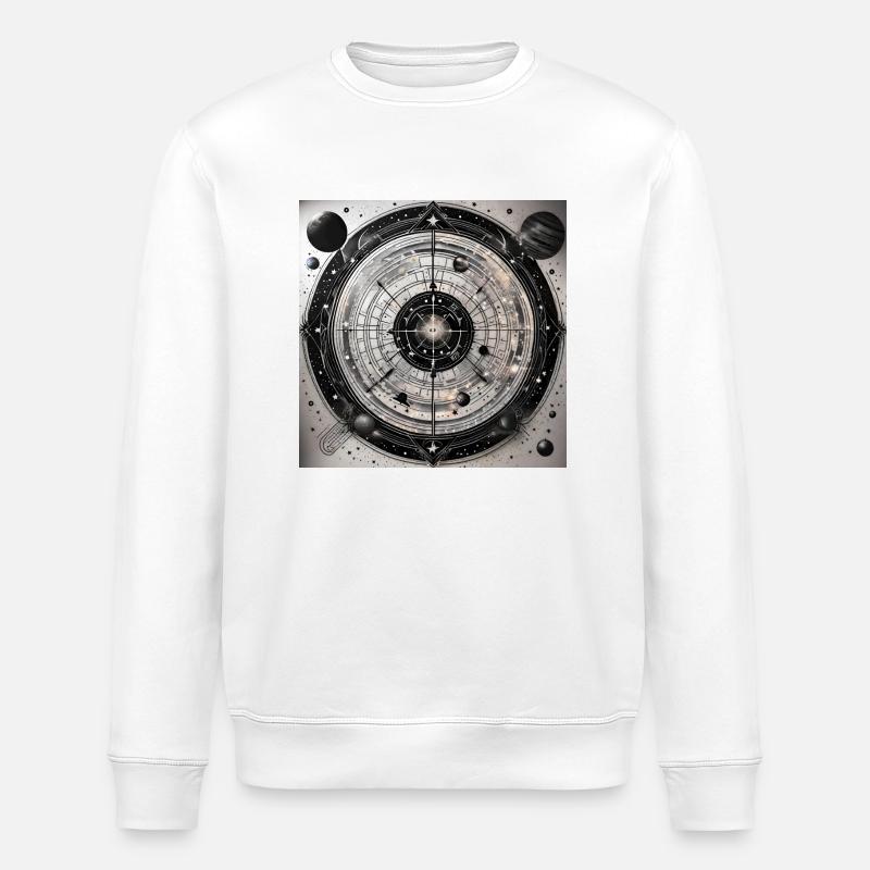 Galaxy's Edge - Interstellar Dartboard - Stanley/Stella ROLLER Unisex Organic Sweatshirt - white