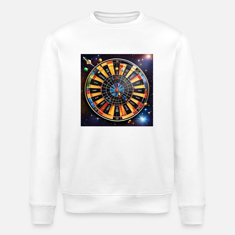 Fléchettes galactiques - Sweat bio ROLLER Stanley/Stella Unisexe - blanc