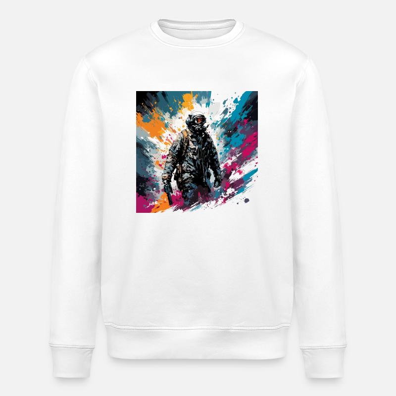 Apocalypse / Doomsday / Destruction / Anarchy - Stanley/Stella ROLLER Unisex Organic Sweatshirt - white