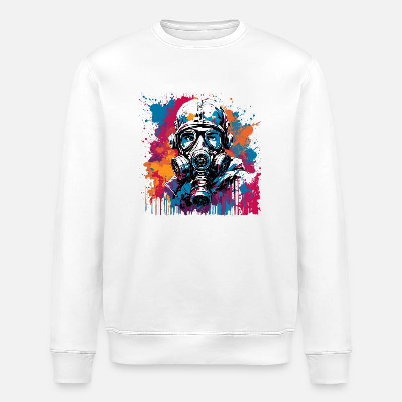 Apocalypse / Doomsday / Destruction / Anarchy - Stanley/Stella ROLLER Unisex Organic Sweatshirt - white