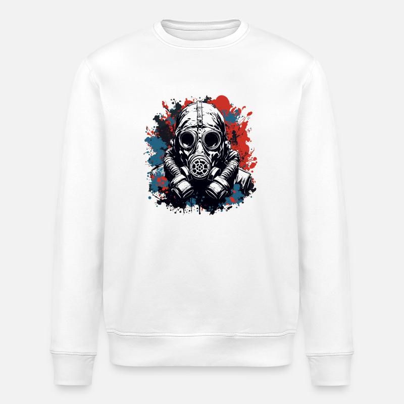 Apocalypse / Doomsday / Destruction / Anarchy - Stanley/Stella ROLLER Unisex Organic Sweatshirt - white