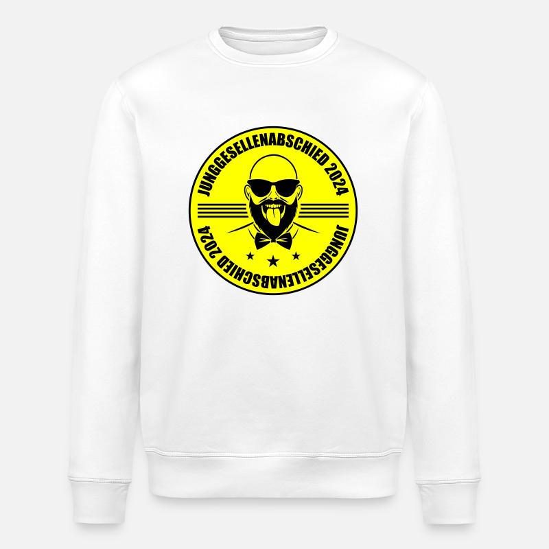 Junggesellenabschied 2024 - Stanley/Stella Unisex Bio-Sweatshirt ROLLER - Weiß