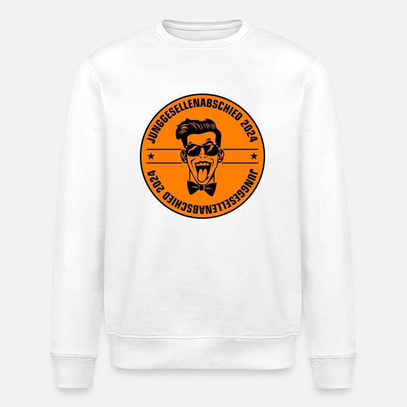 Bachelor party 2024 - Stanley/Stella ROLLER Unisex Organic Sweatshirt - white