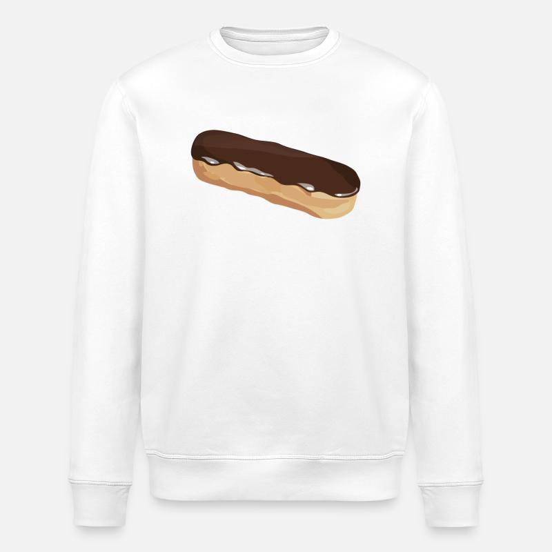 eclair_chocolat - Stanley/Stella Unisex Bio-Sweatshirt ROLLER - Weiß