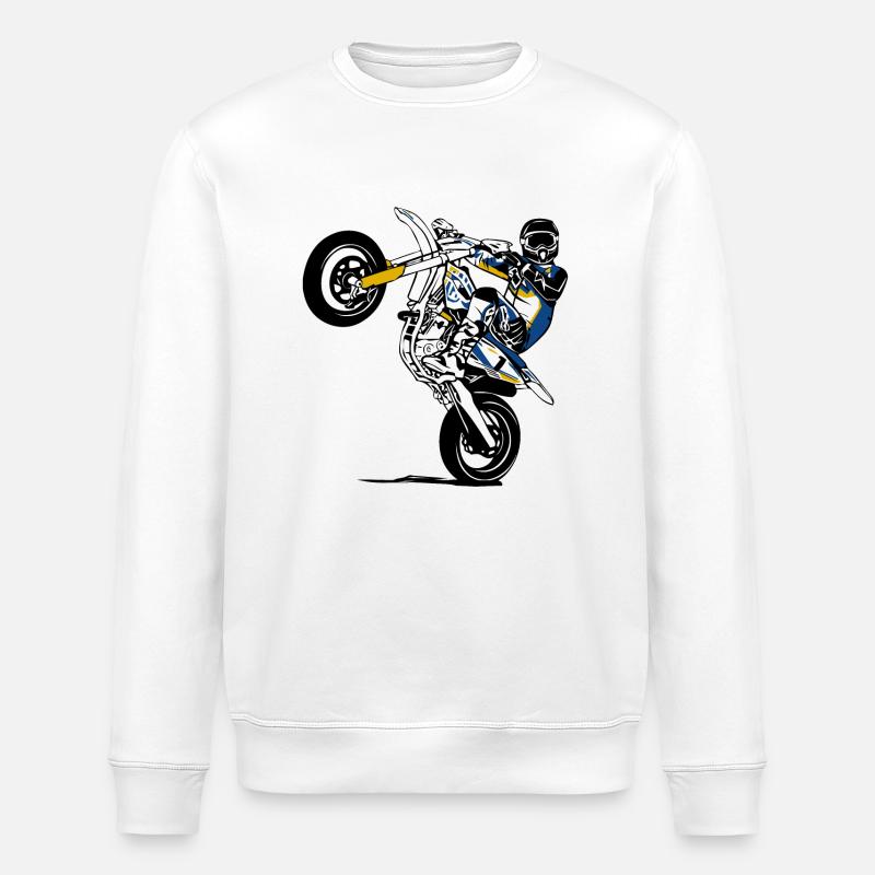Supermoto - Stanley/Stella Unisex Bio-Sweatshirt ROLLER - Weiß