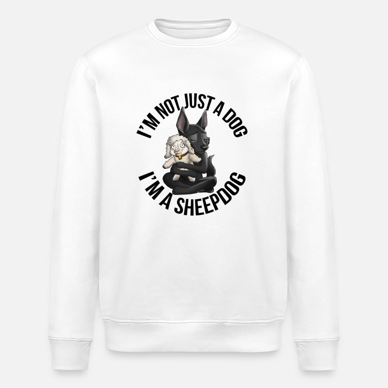 Kelpie Mouton Noir - Sweat bio ROLLER Stanley/Stella Unisexe - blanc