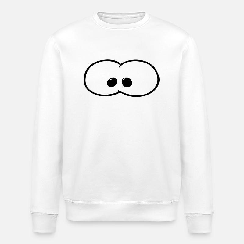 yeux - Sweat bio ROLLER Stanley/Stella Unisexe - blanc