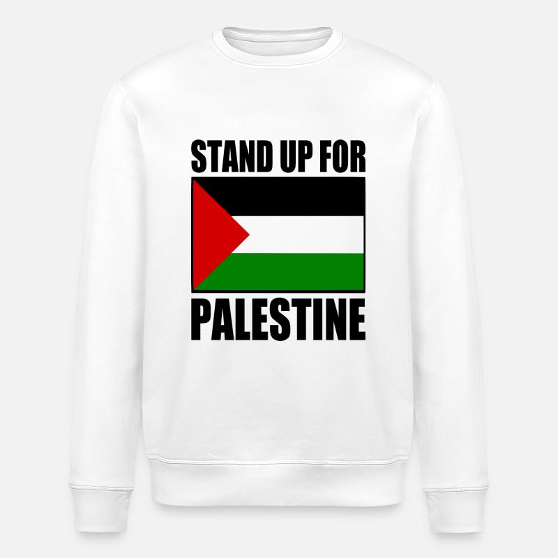 stand up for palestine - Sweat bio ROLLER Stanley/Stella Unisexe - blanc