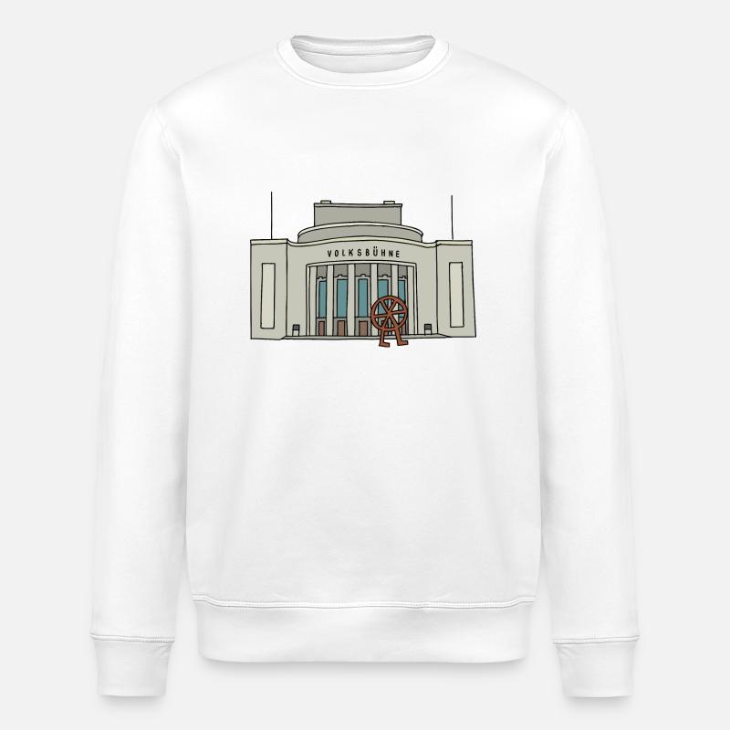 Volksbühne BERLIN - Stanley/Stella Unisex Bio-Sweatshirt ROLLER - Weiß