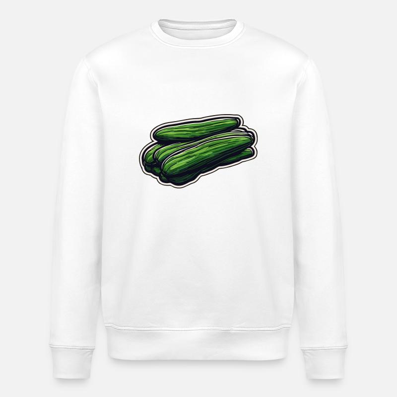 Lebensmittel / Gemüse / Markt / Vitamine / Design - Stanley/Stella Unisex Bio-Sweatshirt ROLLER - Weiß