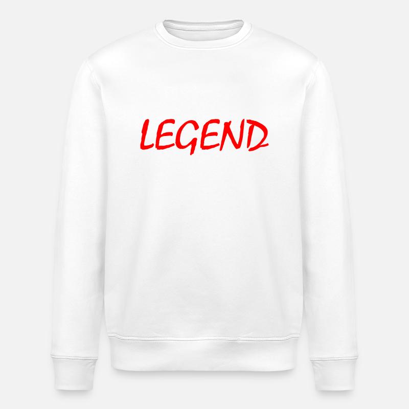 Legend - Stanley/Stella ROLLER Unisex Organic Sweatshirt - white
