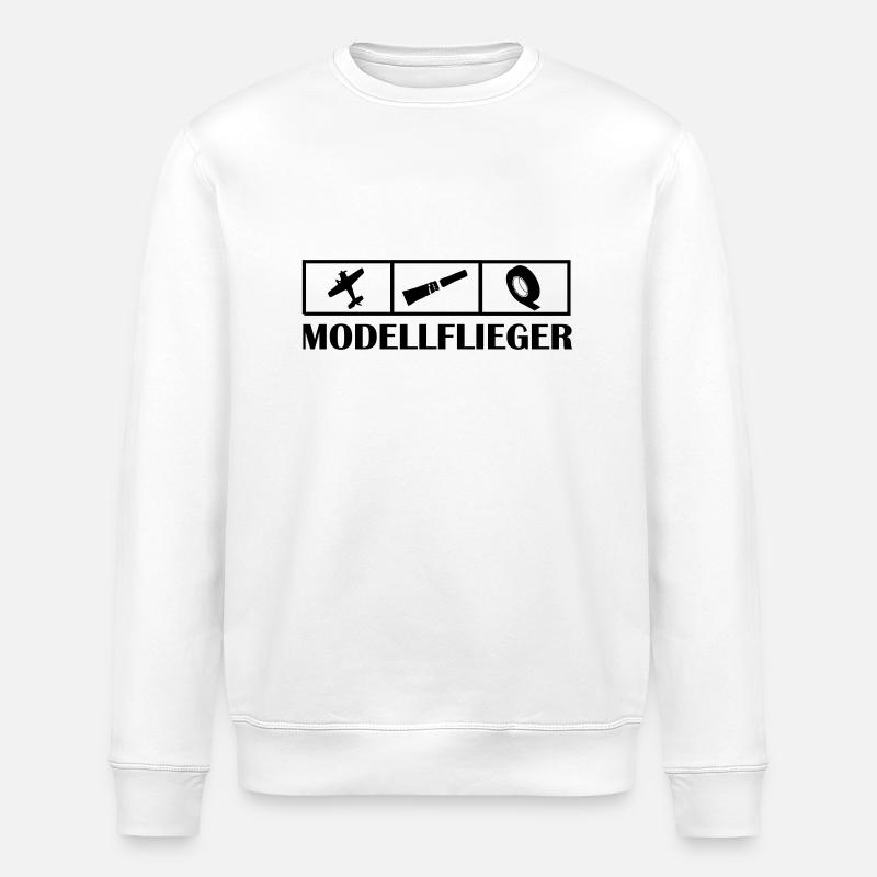 Modellflieger_leben - Stanley/Stella Unisex Bio-Sweatshirt ROLLER - Weiß