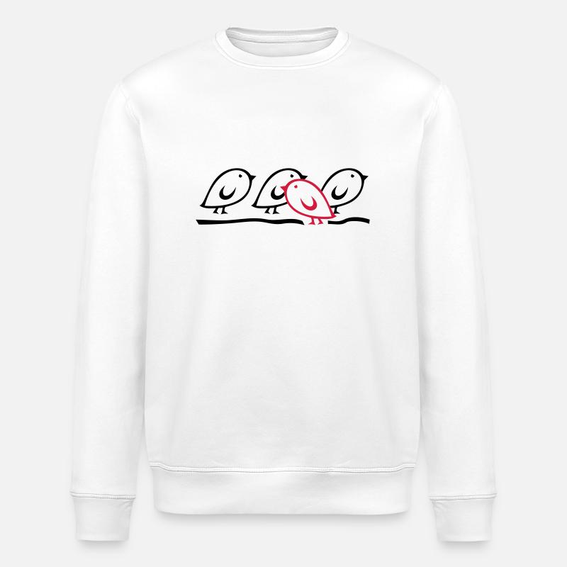 TWEETLERCOOLS - à contre-courant - Sweat bio ROLLER Stanley/Stella Unisexe - blanc