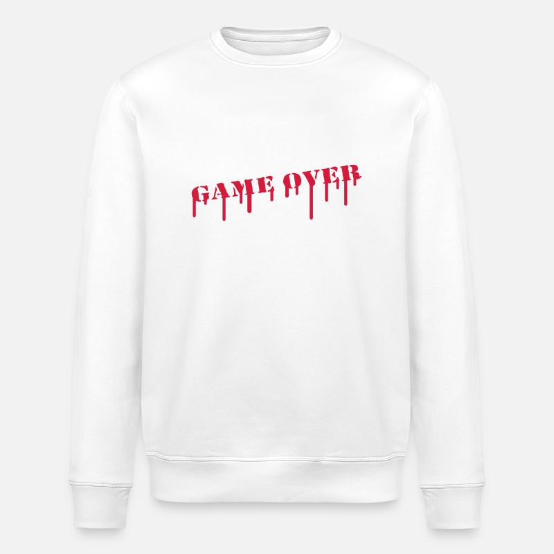 game_over_paint - Sweat bio ROLLER Stanley/Stella Unisexe - blanc